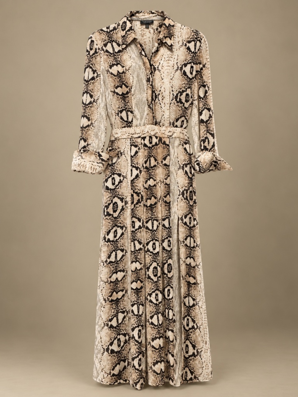 Topshop Animal Print Dress with Double Slit Leg Openings